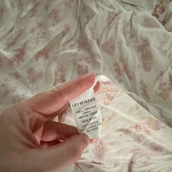 Les Reveries Women’s 4 Twist Front Drape Dress Flawed - Picture 4 of 9